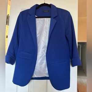 Blue 3/4 length sleeve blazer